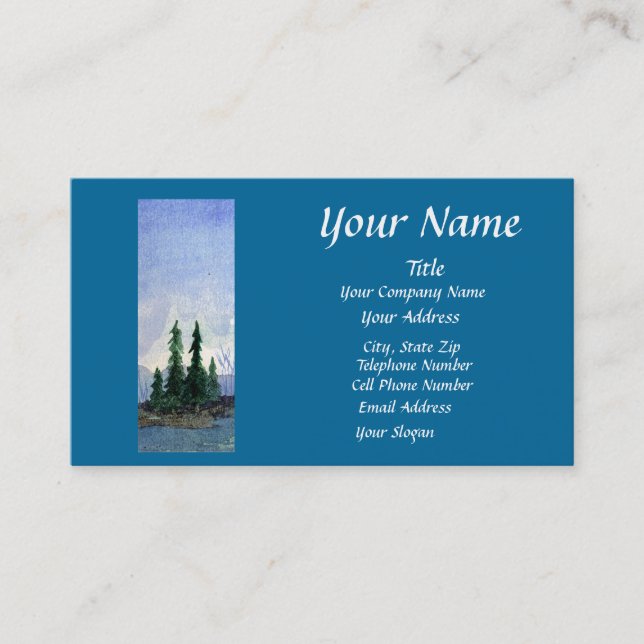 Beaver Bay Blue Business Card (Front)