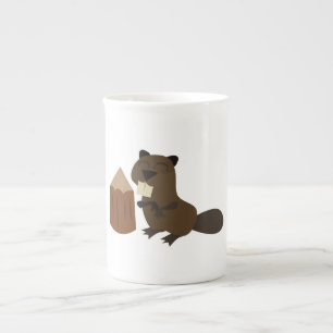 Beaver Bone China Mug