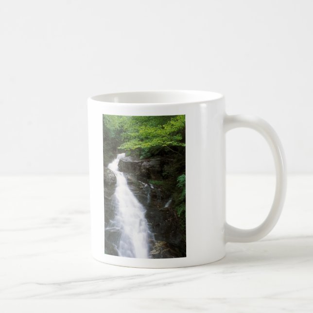 Beaver Brook cascade, Mount Moosilauke Coffee Mug (Right)
