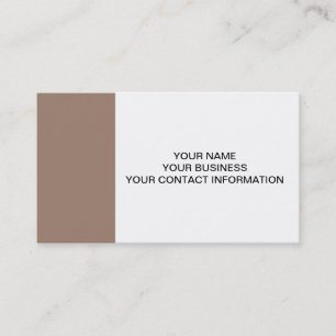 Beaver Brown High End Coloured Business Card
