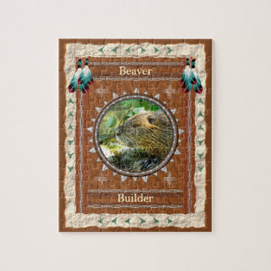 Beaver -Builder- Jigsaw Puzzle w/ Gift Box
