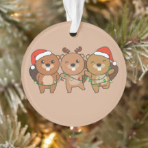 Beaver Christmas Christmas Animals Cute Beaver Orn