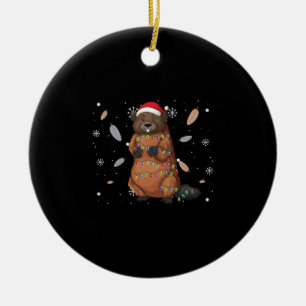 Beaver Christmas Decoration - Christmas Tree Funny