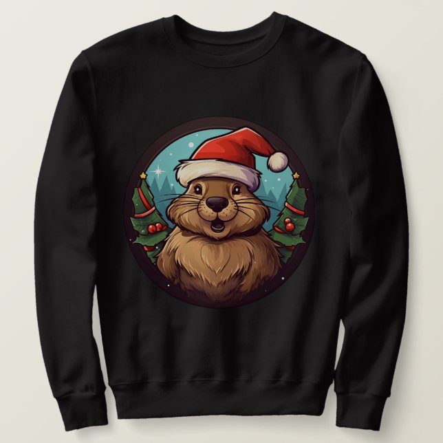 Beaver Christmas Sweatshirt (Design Front)