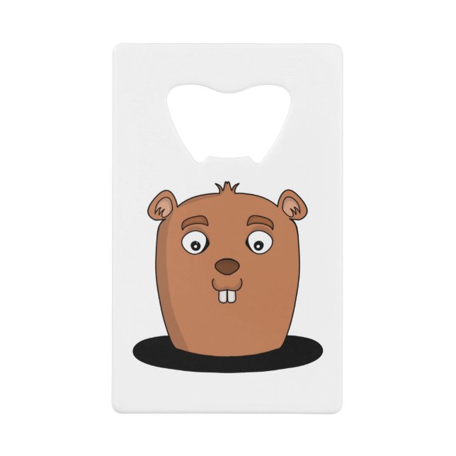 Beaver coming out of a hole (Front)