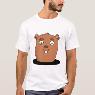 Beaver coming out of a hole T-Shirt
