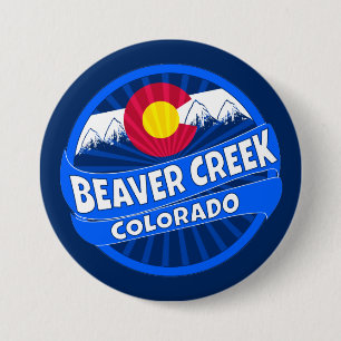 Beaver Creek Colorado mountain burst button