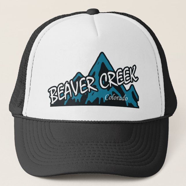 Beaver Creek Colorado Mountains Trucker Hat (Front)