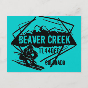Beaver Creek Colorado ski elevation postcard