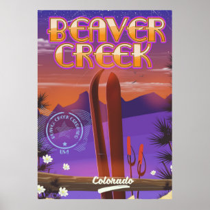 Beaver creek Colorado ski poster