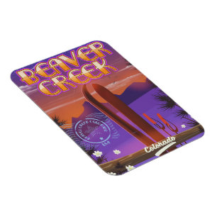 Beaver creek Colorado ski poster Magnet