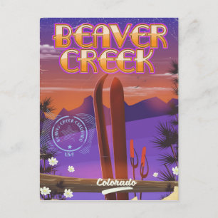 Beaver creek Colorado ski poster Postcard