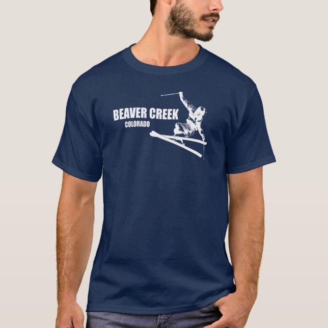 Beaver Creek Colorado Skier T-Shirt (Front)