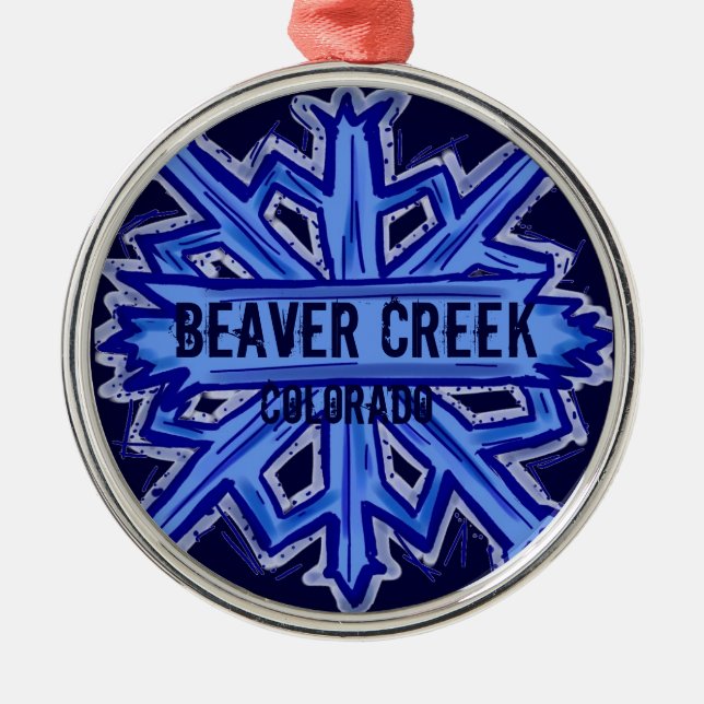 Beaver Creek Colorado snowflake ornament (Front)