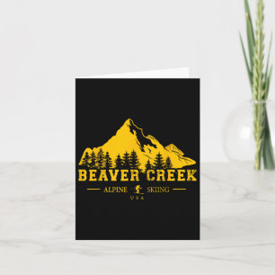 Beaver Creek Colorado Usa Ski Resort Alpine Skiing Card