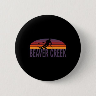 Beaver Creek Colorado Usa Ski Resort Snowboarding 6 Cm Round Badge