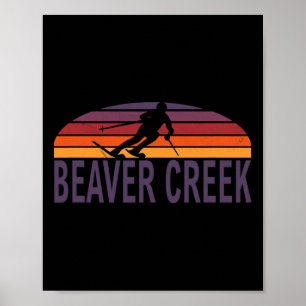 Beaver Creek Colorado Usa Ski Resort Snowboarding Poster