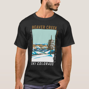 Beaver Creek Ski Area Winter Colorado Vintage T-Shirt