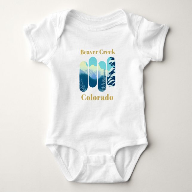 Beaver Creek ski - Colorado Baby Bodysuit (Front)