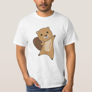 Beaver Cute Rodents For Kids Funny Beaver T-Shirt