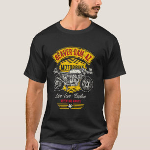 Beaver Dam AZ USA Retro Distressed Style Motorcycl T-Shirt
