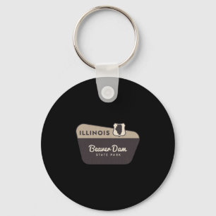 Beaver Dam State Park Illinois Welcome Sign Vacati Key Ring