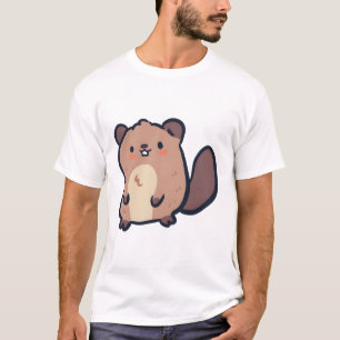 Beaver Delight � Cute Animal Art T-Shirt