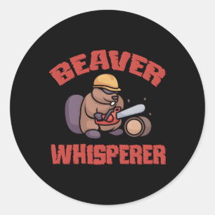 Beaver For Classic Round Sticker