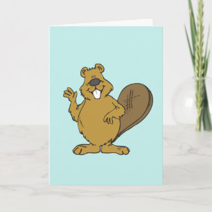 BEAVER funny BIRTHDAY CARD FOR HIM