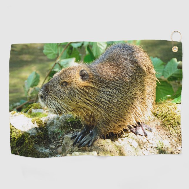 Beaver Golf Towel (Horizontal)