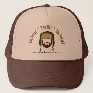 Beaver Hat Bill Trucker Hat "Beard, Hat, Legend"