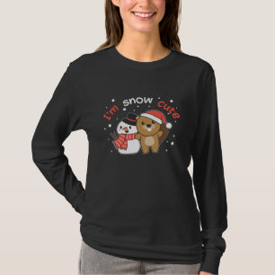 Beaver I'm Snow Cute Snowman Snow Pun T-Shirt