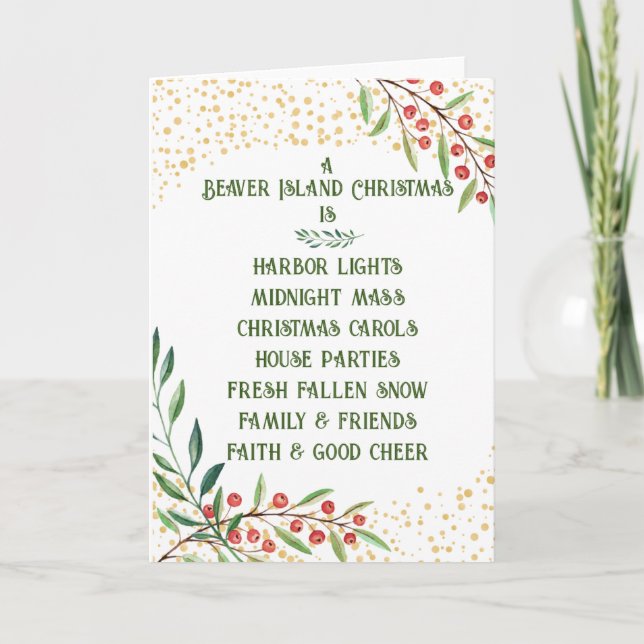 Beaver Island Christmas Card (Front)