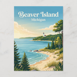 Beaver Island Michigan Postcard