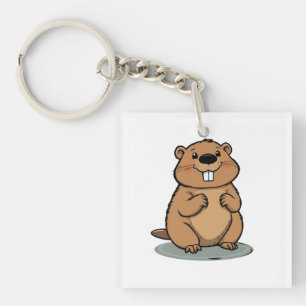 Beaver Key Ring