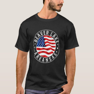 Beaver Lake Arkansas AR American Flag Patriotic T-Shirt