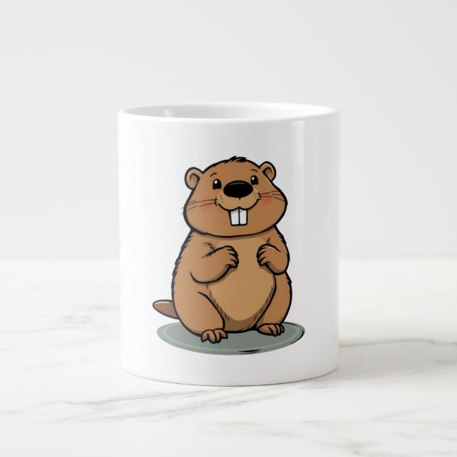 Beaver Large Coffee Mug (Front)
