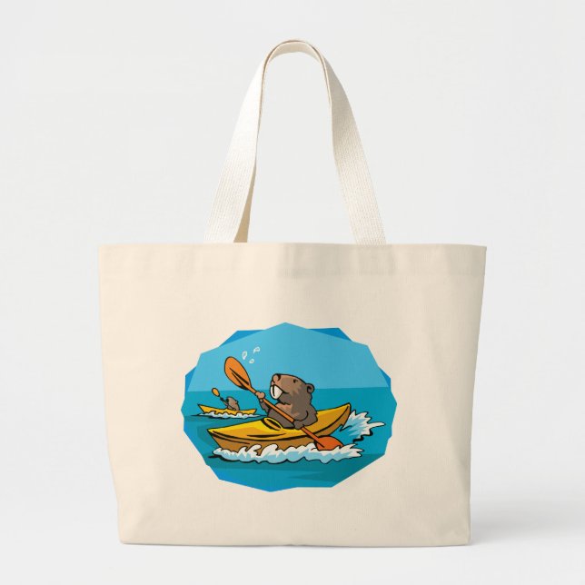 Beaver Large Tote Bag (Front)
