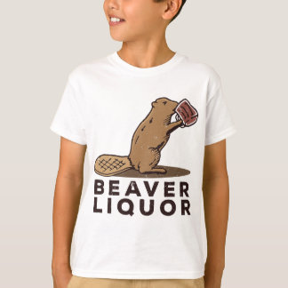 Beaver Liquor Drinking T-Shirt