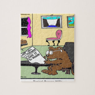 Beaver Living Wills Rick London Funny Jigsaw Puzzle
