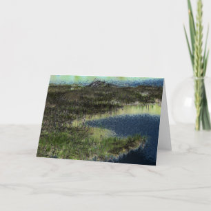 "Beaver Lodge I" Digitally Transformed Pond Card