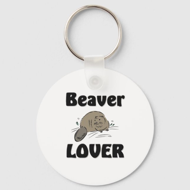 Beaver Lover Key Ring (Front)