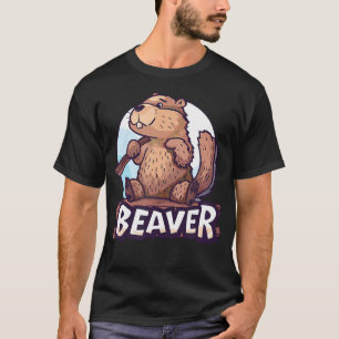 Beaver Mascot For Funny Beaver Boys And T-Shirt