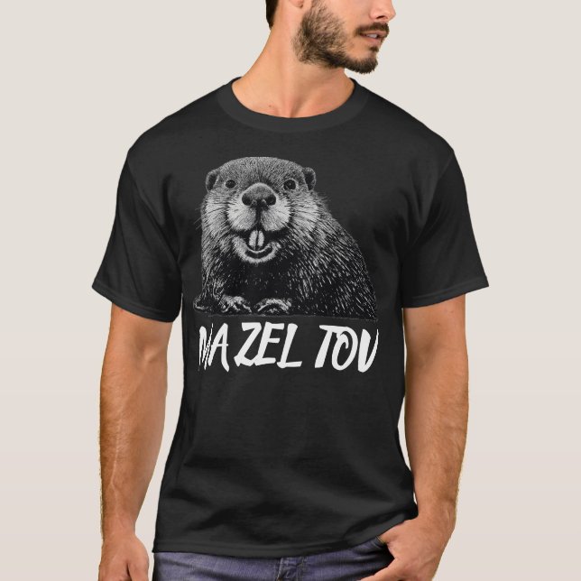 Beaver Mazel Tov T-Shirt (Front)