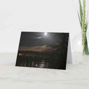 Beaver Moon, November 2017, Bremerton, Washington Card