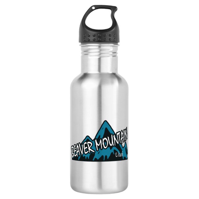Beaver Mountain Resort Mountains 532 Ml Water Bottle (Front)