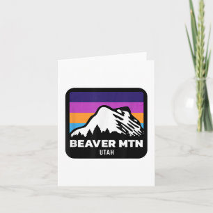 Beaver Mountain Utah Skiing Snowboarding Family Sk Card
