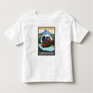 Beaver & Mt. Hood - Gresham, Oregon Toddler T-Shirt