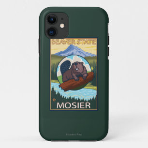 Beaver & Mt. Hood - Mosier, Oregon iPhone 11 Case