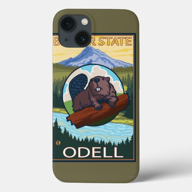 Beaver & Mt. Hood - Odell, Oregon Case-Mate iPhone Case (Back)